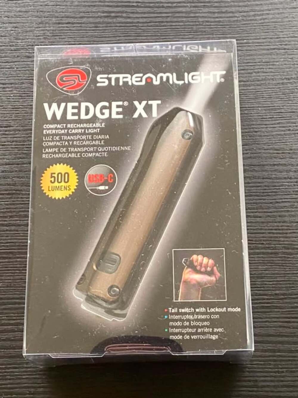 Streamlight Wedge XT Black Rechargeable Flashlight (88812)